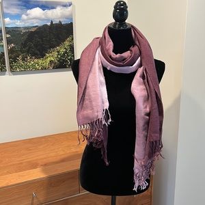 Purple ombré scarf